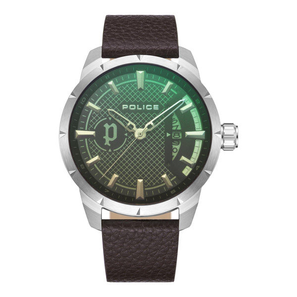 POLICE Men's Chronograph 'NEIST' Size One Size chocolate / gold / green / silver