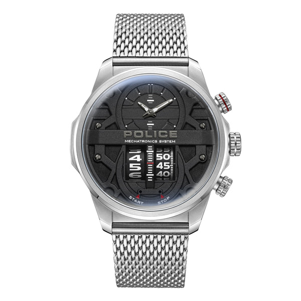 Police Rotorcrom Ss Mesh Rotor Watch Silver (Manufacturer item number: PEWJG0006504-Silver-Gray-OS)