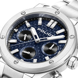 Police Men's Chronograph Watch Blue/Silver 44mm Stainless Steel Wristwatch Men's Watch Chronographs Men's Watches