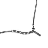 PE PONTEVEDRA II IPBLACK DOGTAG CHAIN NECKLACE