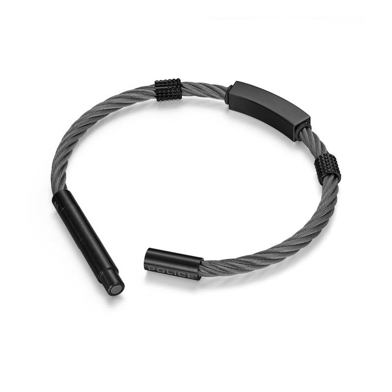 PE QUADRO IPBLK HARDWARE GUN CABLE BRACELET