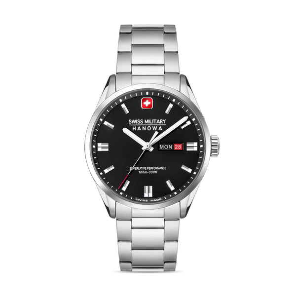 Swiss Military Hanowa Quarzuhr ROADRUNNER MAXED, SMWGH0001601, Armbanduhr, Herrenuhr, Schweizer Uhr, Datum, Saphirglas, Swiss Made