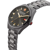 Swiss Military Hanowa Men's Wristwatch Analog Black 40mm Stainless Steel Wristwatch Men's Watches Men's Wristwatch Analog