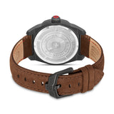 FIELDMASTER 40MM STAINLESS STEEL CASE BROWN LEATHER STRAP