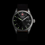 Swiss Military Hanowa Men's Watch Leather Black 42mm - Watches Men's Watch Swiss Made - Men's Watch Chronograph - Watch Black