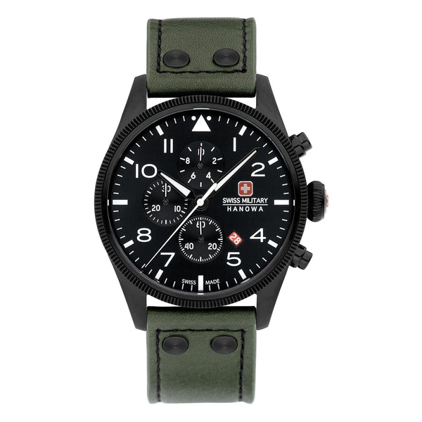 SWISS MILITARY HANOWA Men's Chronograph 'THUNDERBOLT CHRONO' Size One Size green / red / black / white