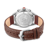 Swiss Military Hanowa Herren Armbanduhr Analog Leder Braun 42mm Chronograph Herrenuhr Uhren Armbänder