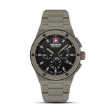 Swiss Military Hanowa Unisex Wristwatch Grey Stainless Steel/Ceramic Men's Watch Chronograph - Waterproof 10 ATM