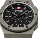 Swiss Military Hanowa Unisex Wristwatch Grey Stainless Steel/Ceramic Men's Watch Chronograph - Waterproof 10 ATM