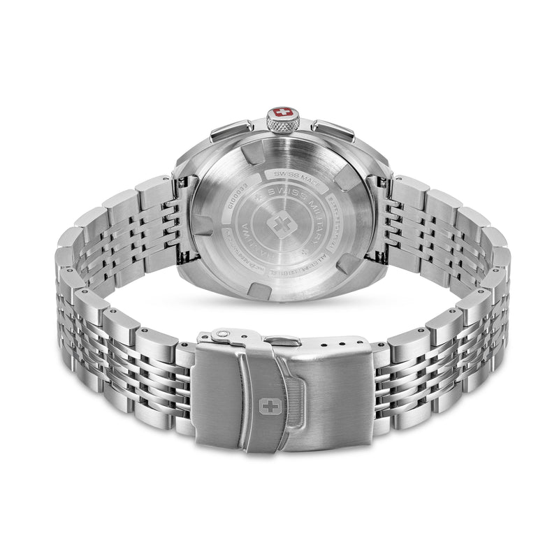 DEFENDER 41MM STAINLESS STEEL CASE SILVER COLOR METAL BRACELET