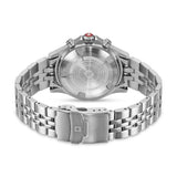 WATCHMAN 43 MM STAINLESS STEEL CASE SILVER COLOR METAL BRACELET