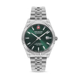 Swiss Military Hanowa Men's Wristwatch Automatic Green Stainless Steel 42 mm Men's Watch Wristwatch Chronograph Timepiece