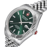 Swiss Military Hanowa Men's Wristwatch Automatic Green Stainless Steel 42 mm Men's Watch Wristwatch Chronograph Timepiece