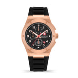 Swiss Military Hanowa Herren Armbanduhr Chronograph Rose Gold/Schwarz 42mm Edelstahl/Silikon Herrenuhr Chronographen Armbanduhr