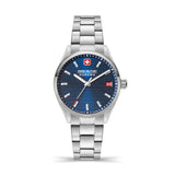 Swiss Military Hanowa Quarzuhr ROADRUNNER LADY, SMWLH2200202, Armbanduhr, Damenuhr, Swiss Made, Datum, Saphirglas, analog, Blau