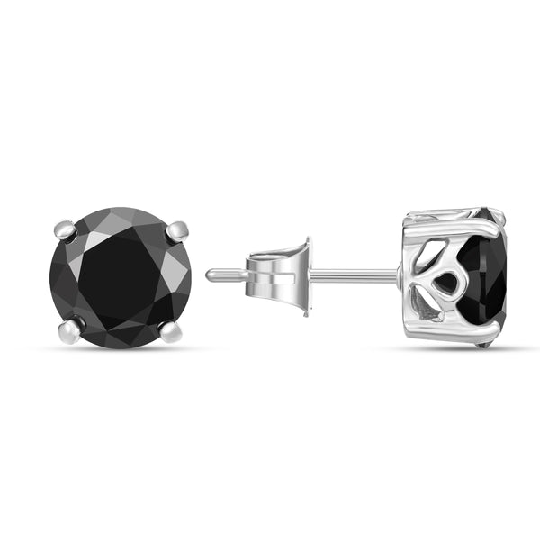 PE SOUL SS BLACK STONE STUD EARRINGS