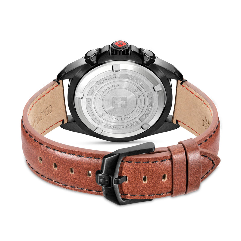 STONE MARTEN 45MM CASE BROWN LEATHER STRAP