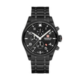 Swiss Military Hanowa Men's Chronograph Watch Thunderbolt Black 42 mm Stainless Steel Wristwatch Men's Watch Chronographs