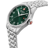 Swiss Military Hanowa Herren Armbanduhr THUNDERBOLT Grün 40mm Edelstahl Herrenuhr Chronograph Armbanduhr Uhr