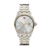 Swiss Military Hanowa Men's Wristwatch Analog Silver/Gold 40mm Stainless Steel/Gold Time Bracelets Men's Watch Chronograph