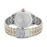 Swiss Military Hanowa Herren Armbanduhr Analog Silber/Gold 40mm Edelstahl/Gold Uhrzeit Armbänder Herrenuhr Chronographen