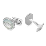 PE TREASURE SS WHITE MOP WING LOGO CUFFLINKS