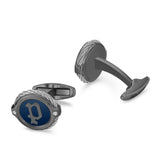 Police Men's Cufflinks Blue Silver Metal - Stainless Steel Cufflinks - High Quality Cufflinks - Gift Idea - Business