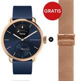 Withings Scanwatch 2 - 38mm Blau | Rosegold + Gratis Withings Milanaise Armband