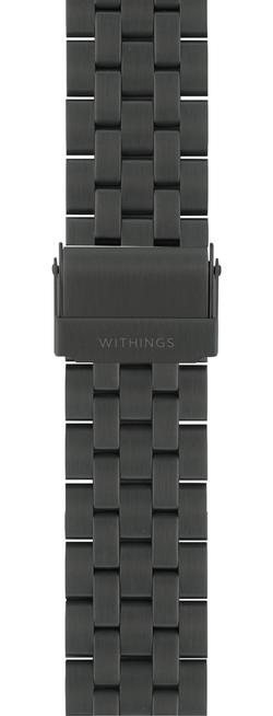 Withings Engineer Metal Link Armband 20mm Schiefergrau