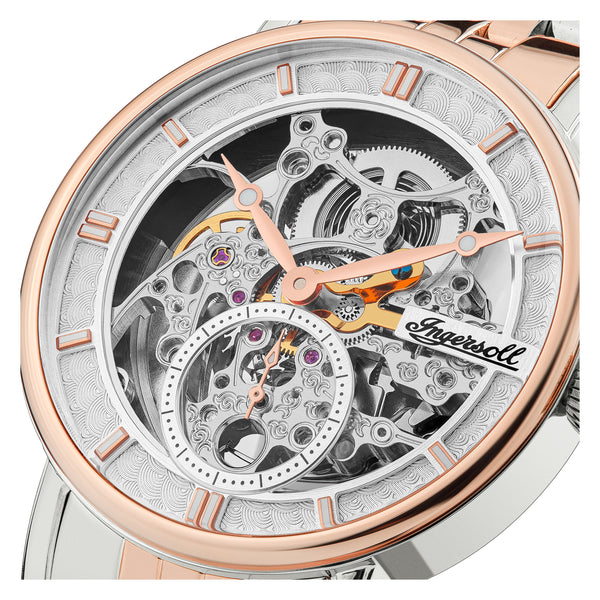 Ingersoll The Herald 40 mm (S) - I00410 - men's automatic skeleton watch